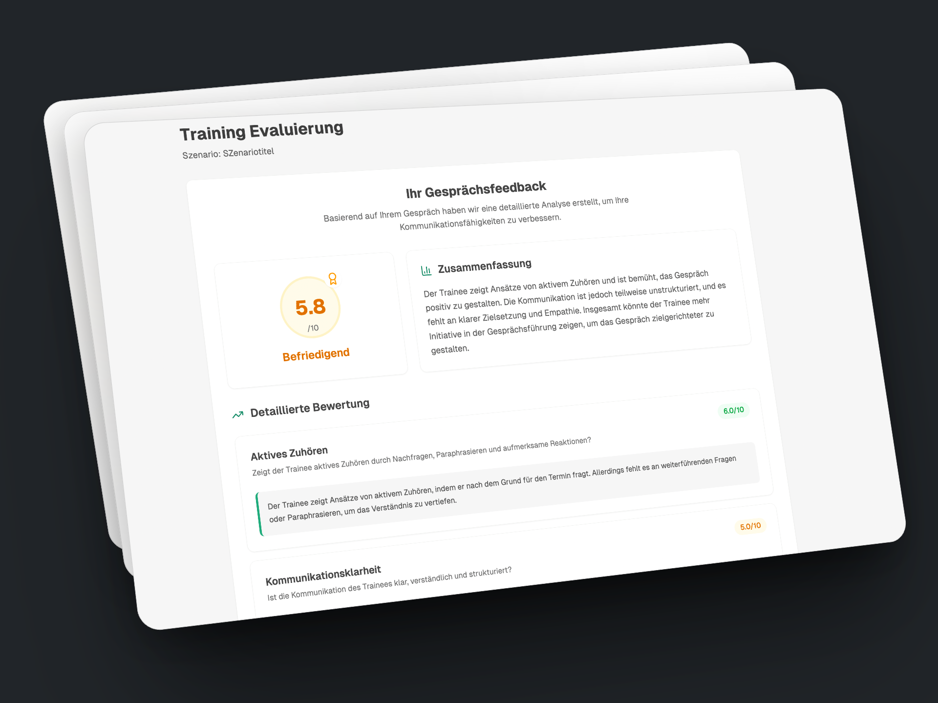 Objektives Feedback zu Mitarbeitergesprächen